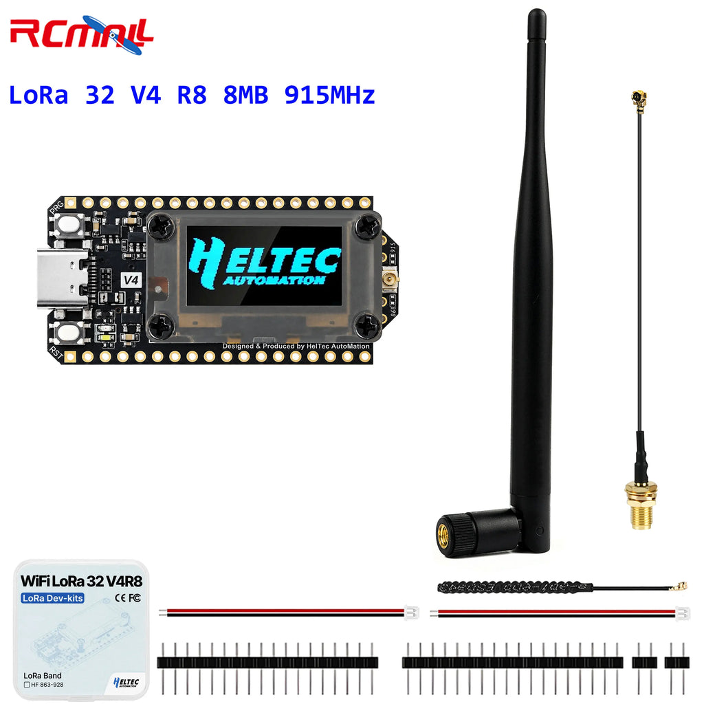 Heltec LoRa 32 V4 Meshcore Meshtastic ESP32-S3R8 8MB WiFi BLE GPS SX1262 0.96inch OLED Mesh Network 28dBm LoRa IoT Dev Board