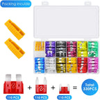 142PCS/240PCS/280PCS/341PCS Multi-Specification Car Fuse Set for Automotive Electricians And Electrical Use