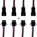 2Pin 3Pin 4Pin 5Pin 6Pin JST Led Connector Wire Cable Male/Female For WS2812B WS2811 WS2815 Led Strip Light 10Pair-100Pair
