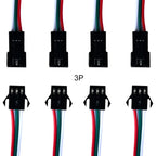 2Pin 3Pin 4Pin 5Pin 6Pin JST Led Connector Wire Cable Male/Female For WS2812B WS2811 WS2815 Led Strip Light 10Pair-100Pair