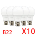 10Pack B22 LED bulb Lamp 220V 110V No flicker 8W 9W 12W 18W 24W Hight birght Warm lighting for home derection