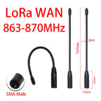 Support Custom LoRa Wan Antenna 863-870MHz 864MHz 865M 866MHz 868MHz 869MHz Soft Antenna for Meshtastic High Efficiency Antenna