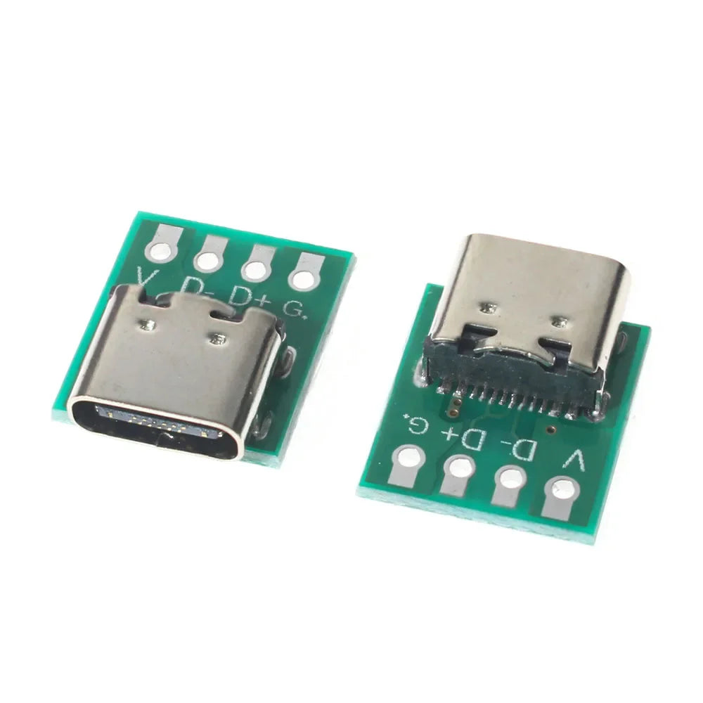 10PCS TYPE-C DIY USB PCB board double-sided USB3.1 16P PCB electronic Test board