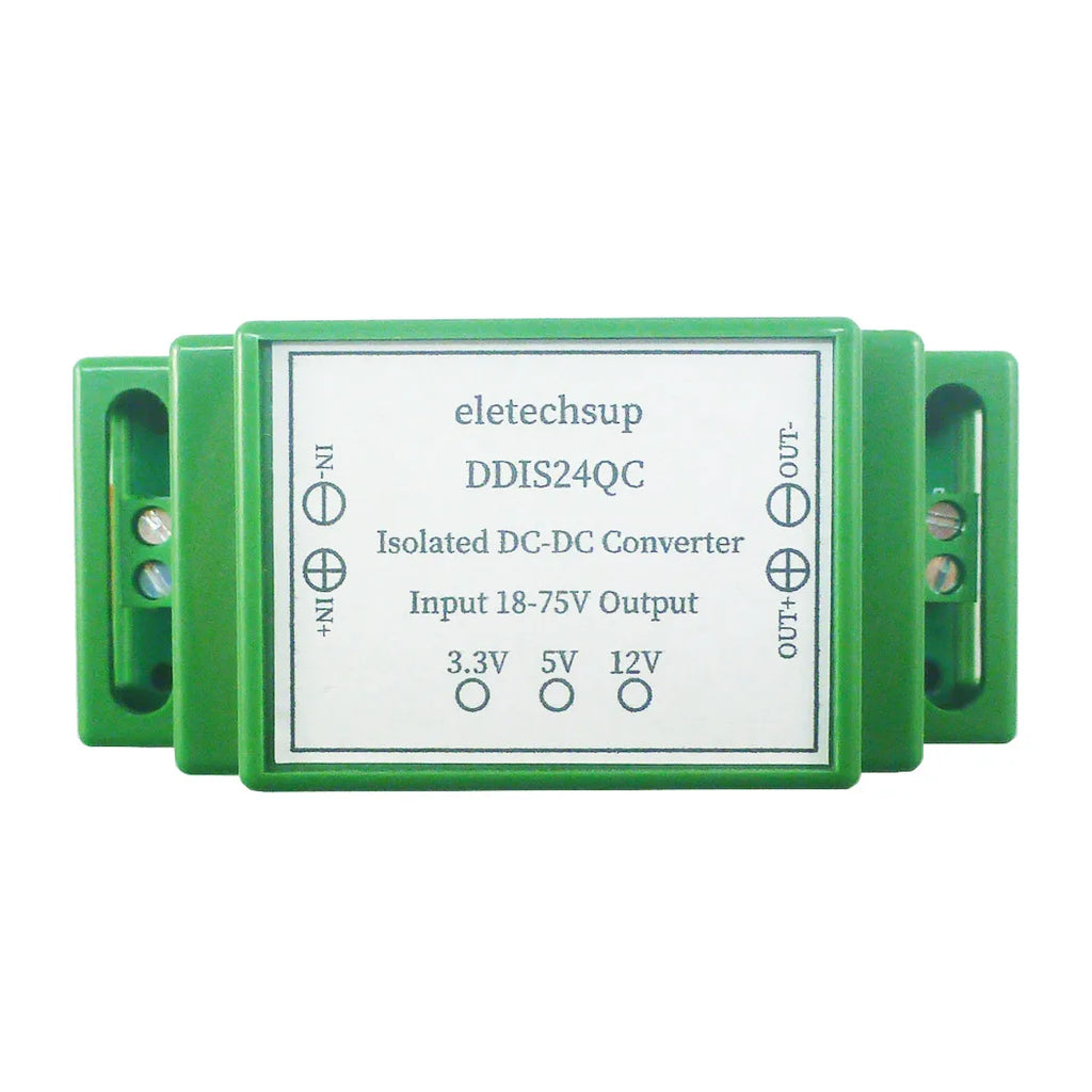 15W DC 24V 36V 48V to 12V 5V 3.3V DIN Rail Isolated Power Supply Module DC-DC Buck Converter for PLC RS485 IO Relay LED