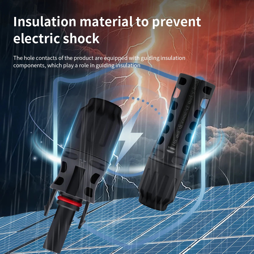 TOMZN 2 Sets of PV Solar Connectors 1000V 1500V 32A 45A Panel Branch PV Photovoltaic Wire/Board Terminal Box Inverter IP67 10LOT