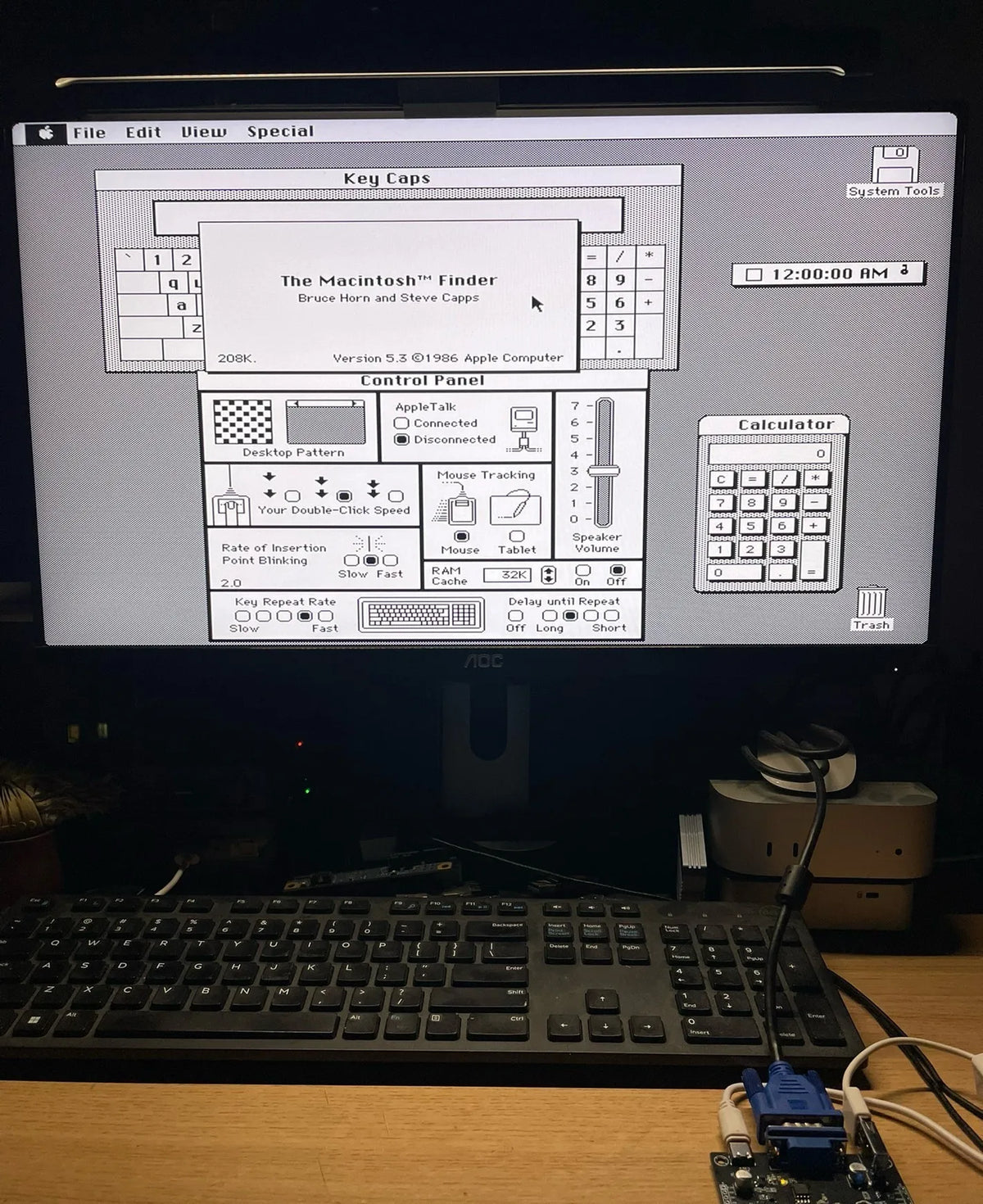 DIY Pico-Mac Retro Computer Kit - Open Source Mac 128K Emulator Based on Raspberry Pi RP2040, Supports VGA & USB