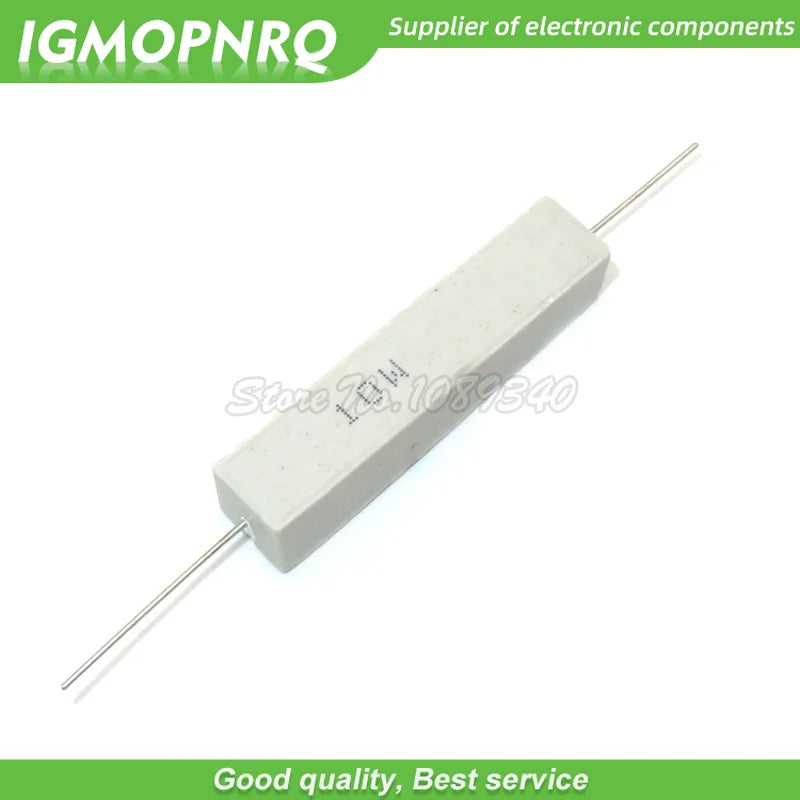 10pcs 10W 10 15 20 25 ohm  Cement resistance resistor 10R 15R 20R 25R IGMOPNRQ