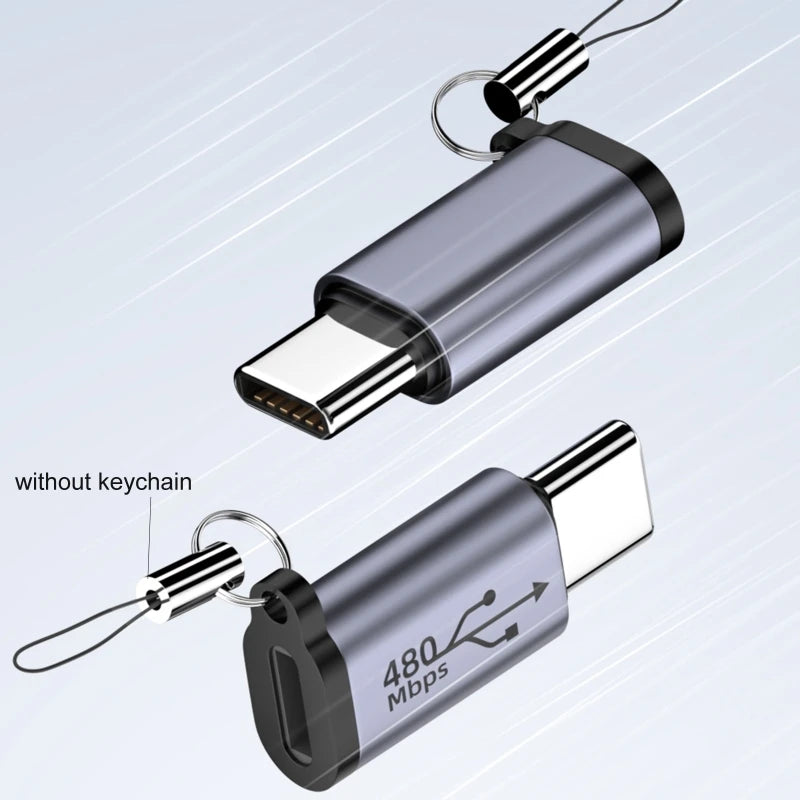 Usb Type C to Mini USB MicroUSB Adapter Micro USB to TypeC Mini USB Converter Connector Support Charge Data Sync 480Mbps 18W