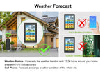 BALDR Wireless Large Screen Weather Station Digital Hygrometer Thermometer DCF Alarm Clock Calendar Barometer 3 Forecast Sensor