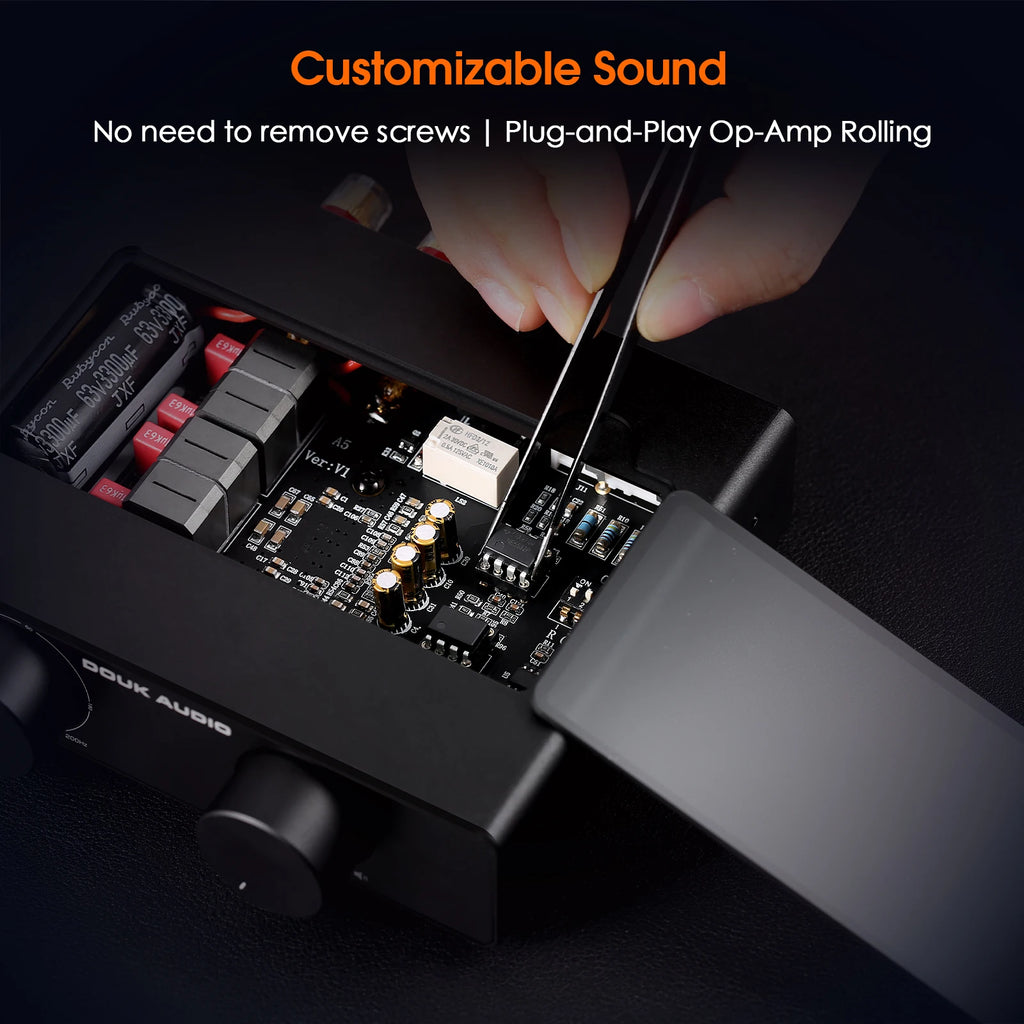 Douk Audio A5 Mini TPA3255 Digital Power Amplifier HIFI 300W Class D Home Stereo Speaker Amp