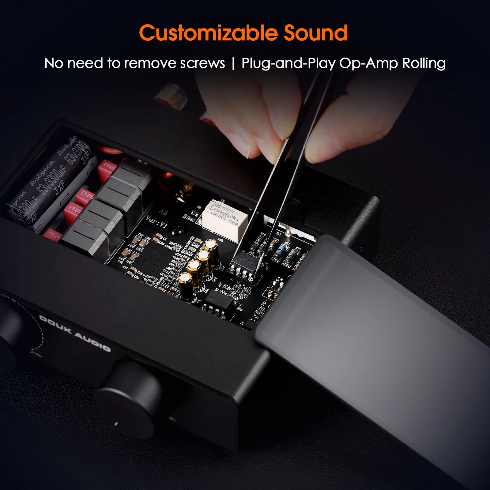 Douk Audio A5 Mini TPA3255 Digital Power Amplifier HIFI 300W Class D Home Stereo Speaker Amp