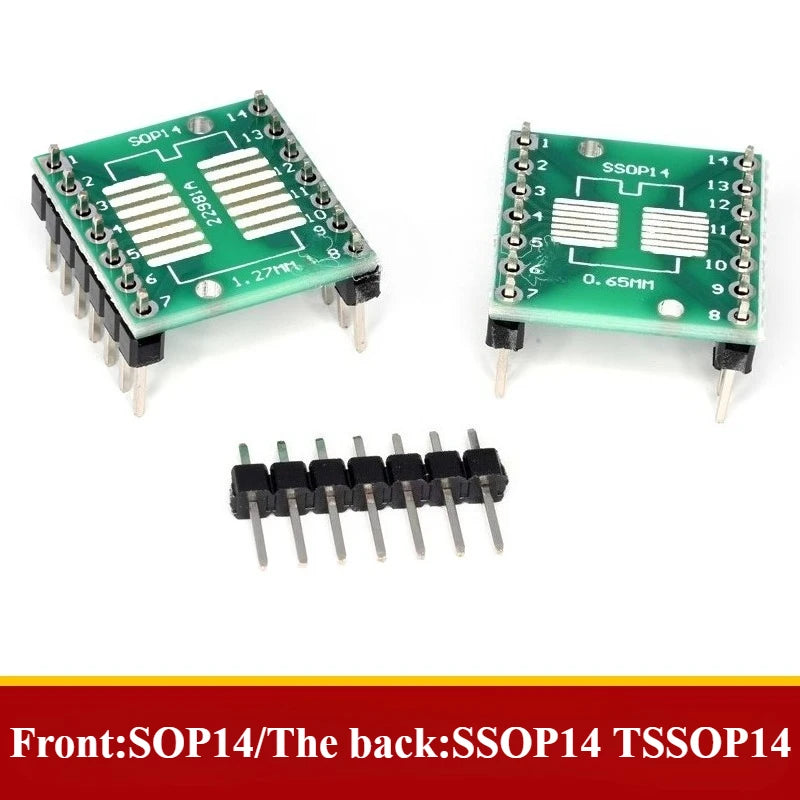 5PCS SOP Adapter Board SOIC-8 SOT23/252 SOP14/16/20/24 SOP28 IC Test Bench Experiment