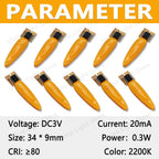 LED Flash Flame Candle Edison Light Bulb 3V LED Light 2-Mode Diode Birthday Party Decoration Light Bulb Accessories 1800K