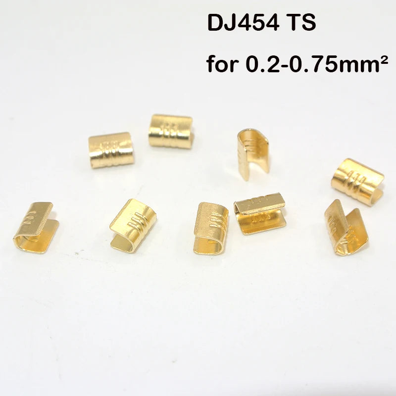 100/200/500/Pcs  U-Shaped Copper Wire Crimps H62 Brass Wire Buckle  Fascia Butt Terminal Quick Connect 454TABC 452 453 0.2-10mm2