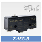 Z-15 Micro Limit switch Travel Switch Small Horizontal Roller Lever 15A 250V 1NO1NC Normally Open Normally Closed Travel Switch