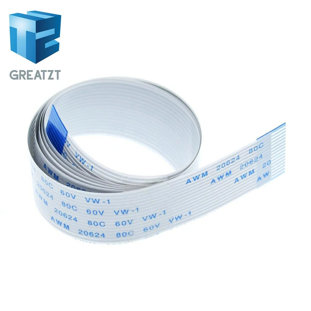 GREATZT 15 Pin Ribbon Flex CSI Cable with 10cm 20cm 30cm 40cm 50cm 60cm Length for Raspberry Pi 3 Model B+ / 3 / 2 Camera