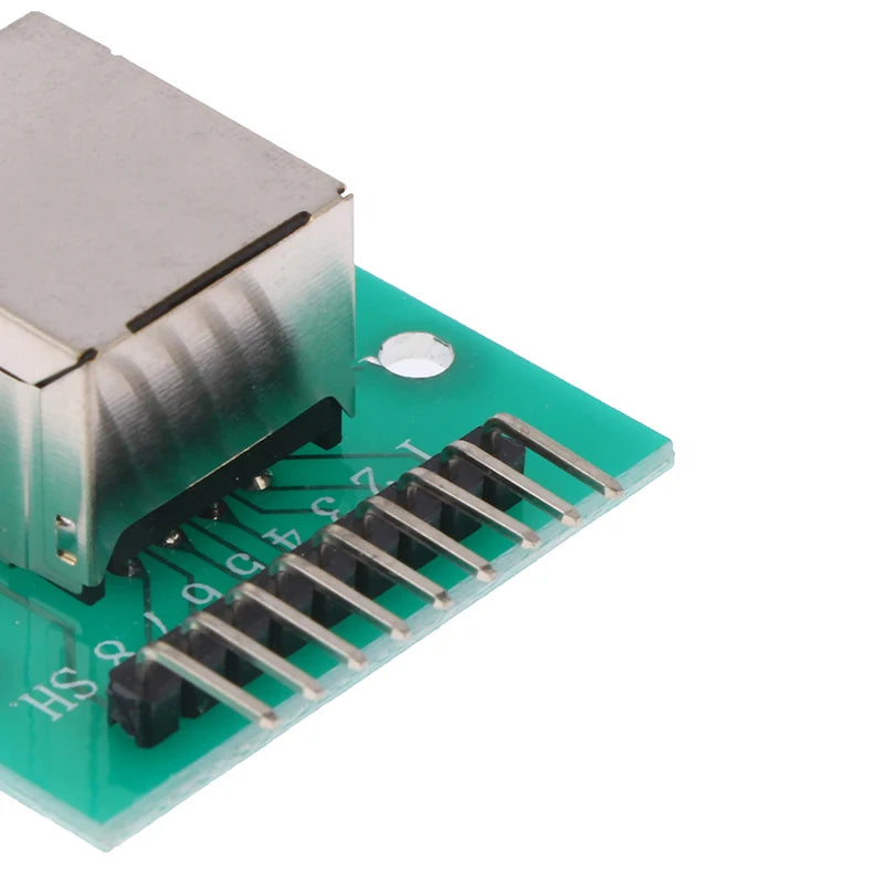1Pc RJ45 Adapter Board To XH2.54 Modular Ethernet Connector Adapter Network Interface + Breakout Board + Pin Header