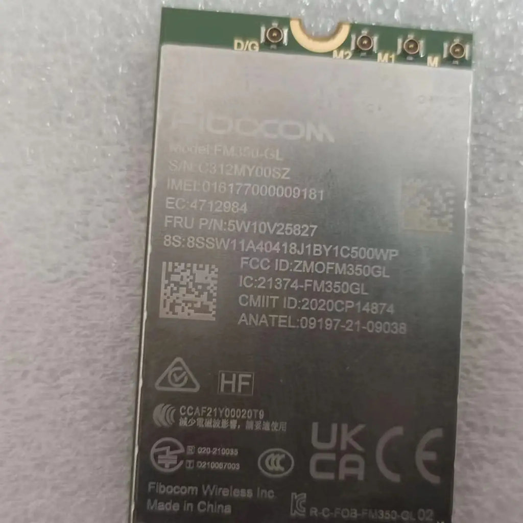 Fibocom FM350-GL 5G Module for Lenovo Thinkpad T14s X13 Gen3 X1 Carbon 10th X1 Yoga 7th P1 X1 Extreme Gen5 5W10V25827