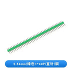 10PCS 1X40 Pin Single Row MALE 2.54MM PITCH 11MM/15MM/17MM/21MM/25MM LONG PIN Header Connector Strip 1X40pin 1*40 40P 40Pin