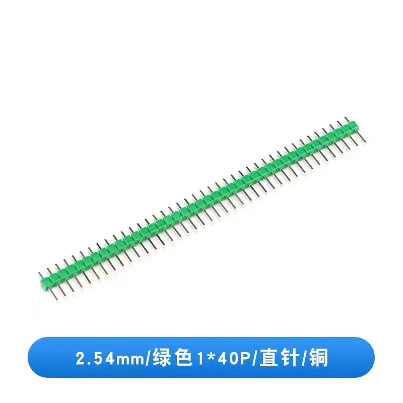 10PCS 1X40 Pin Single Row MALE 2.54MM PITCH 11MM/15MM/17MM/21MM/25MM LONG PIN Header Connector Strip 1X40pin 1*40 40P 40Pin