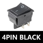 5/20Pcs KCD4 4/6Pin Snap-in Switch ON/OFF Rocker Switch Led Light Toggle Switches 25x31mm 16A 250V AC
