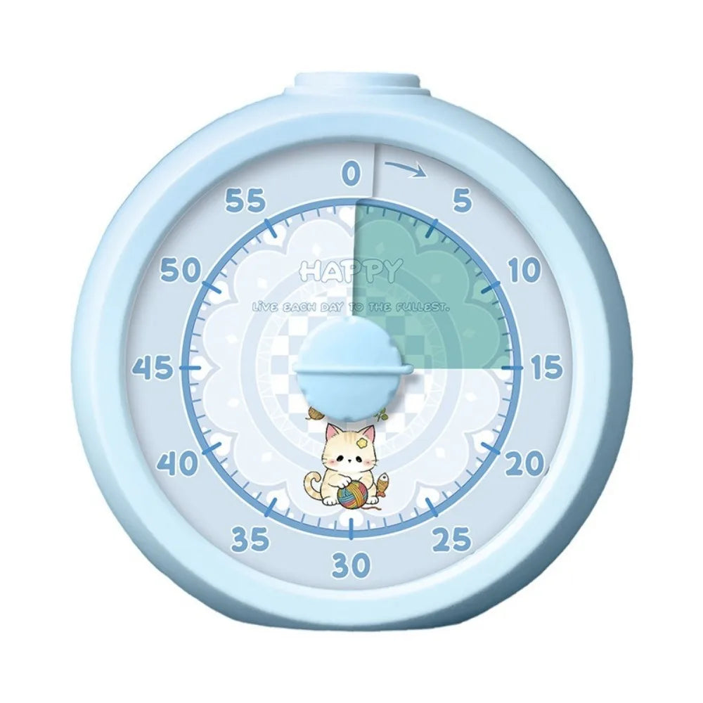 Portable Visual Timer Multifunctional 60-Minutes Timer Countdown Alarm Clock Silent Operation Visualization Function