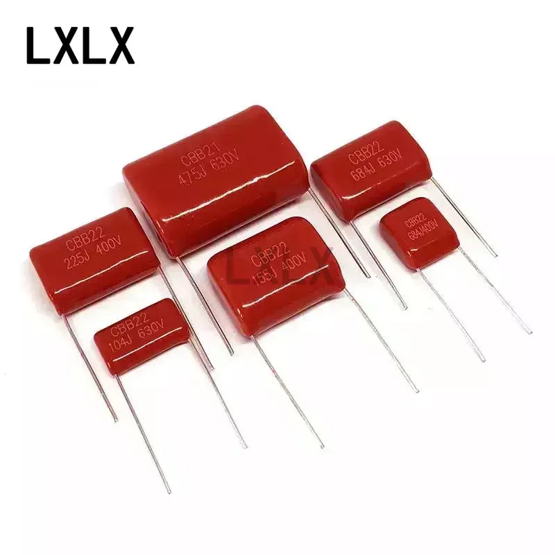 20PCS 63V 100V 250V 400V 450V 630V 2000V CBB Polypropylene Film Capacitor 101 103 104 105 125J 221 222 223 224 225 332 333 334