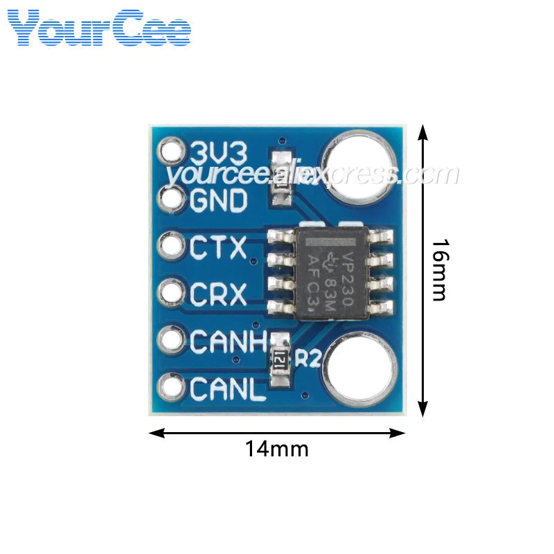 10pcs/1pc SN65HVD230 High Speed CAN Bus Transceiver Module MCP2551 CAN Communication Protocol Bus Interface
