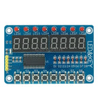 CoreSMA TM1637 4 Bits/TM1638/MAX7219 8 bit Digital LED Display Module 7 Segment 0.36Inch Clock RED Anode Tube Four Serial Driver