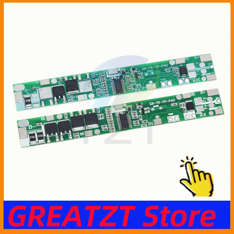 7S 24V 5A 10A BMS Protection Circuit Board Charge Protec Plates Charging Module for Lithium Battery Pack Power Bank E-bike