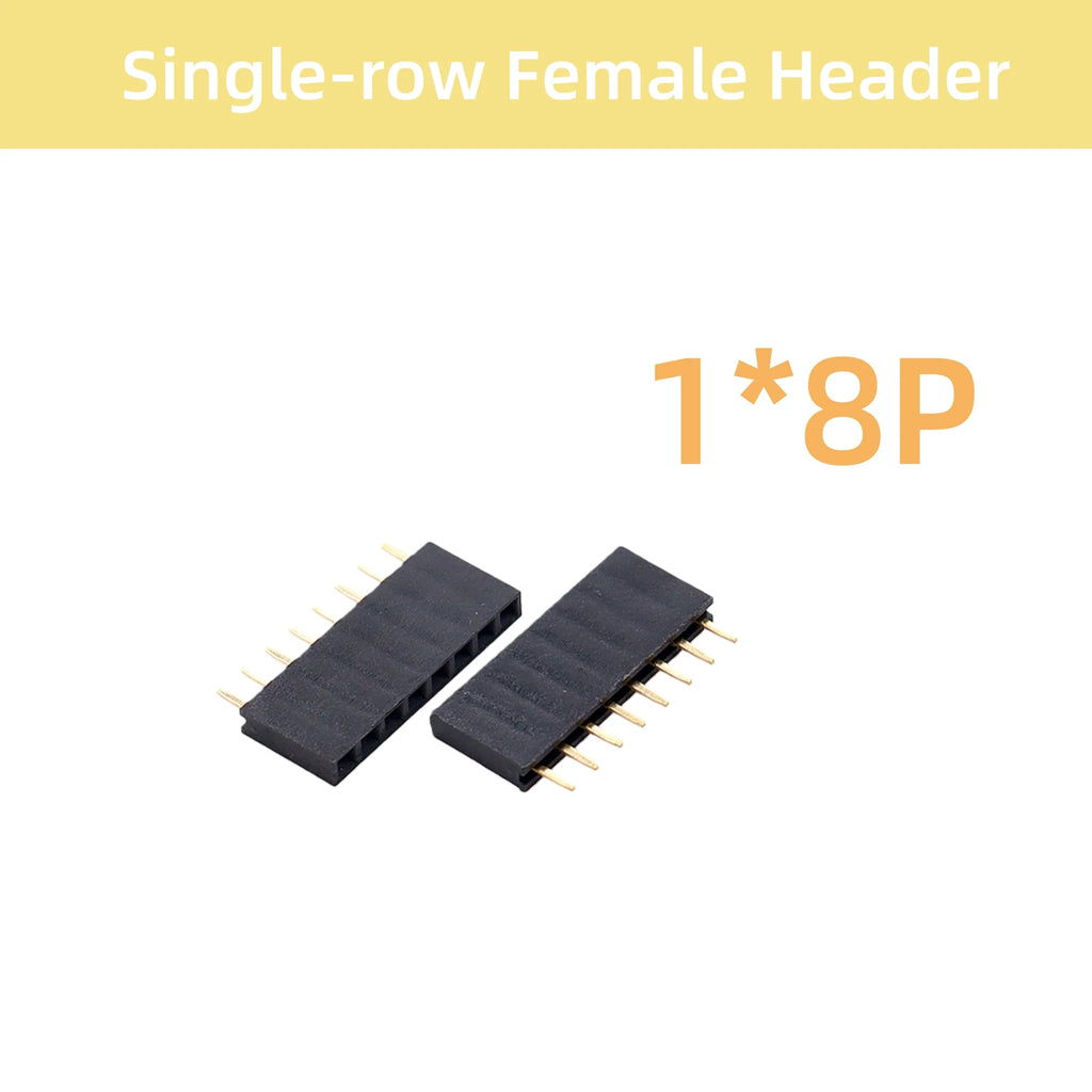 10/15/20PCS Single/Double-row Female Header Socket Pitch 2.54mm 2*2p 3p 4p 5p 6p 7p 8p 9p 10p12p14P16p18p20p22p40p Pin Connector