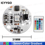 LED Light Panel 5V Color RGB Colorful Gradient Light Source Infrared 24-Key Wireless Remote Control Switch Nn/Off Control/Touch