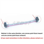 1pcs FC-10P Flat Cable 1.27mm Pitch 2*5Pin IDC Cable 10/20/30/50cm Gray Flat Ribbon Data Connection Cable JTAG Download Cable