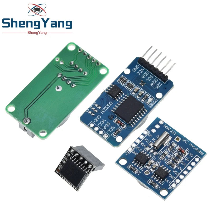 DS1302 DS1307 DS3231 AT24C32 IIC Module Precision Clock Module DS3231SN Memory Module Real Time Module 3.3V 5V For Raspberry Pi