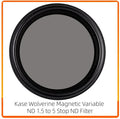 Kase Wolverine Magnetic Variable ND 1.5 to 5 Stop ND Filter + Magnetic Adapter for Compact Digital Camera Compatible with Sony R