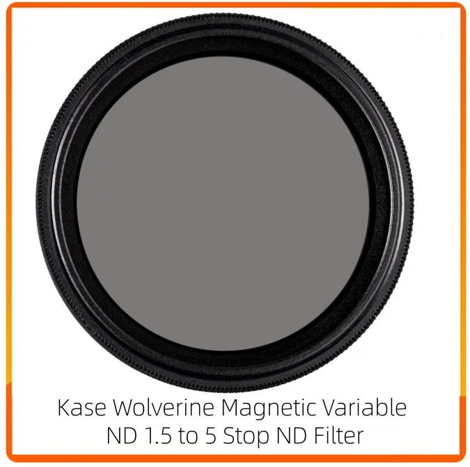 Kase Wolverine Magnetic Variable ND 1.5 to 5 Stop ND Filter + Magnetic Adapter for Compact Digital Camera Compatible with Sony R
