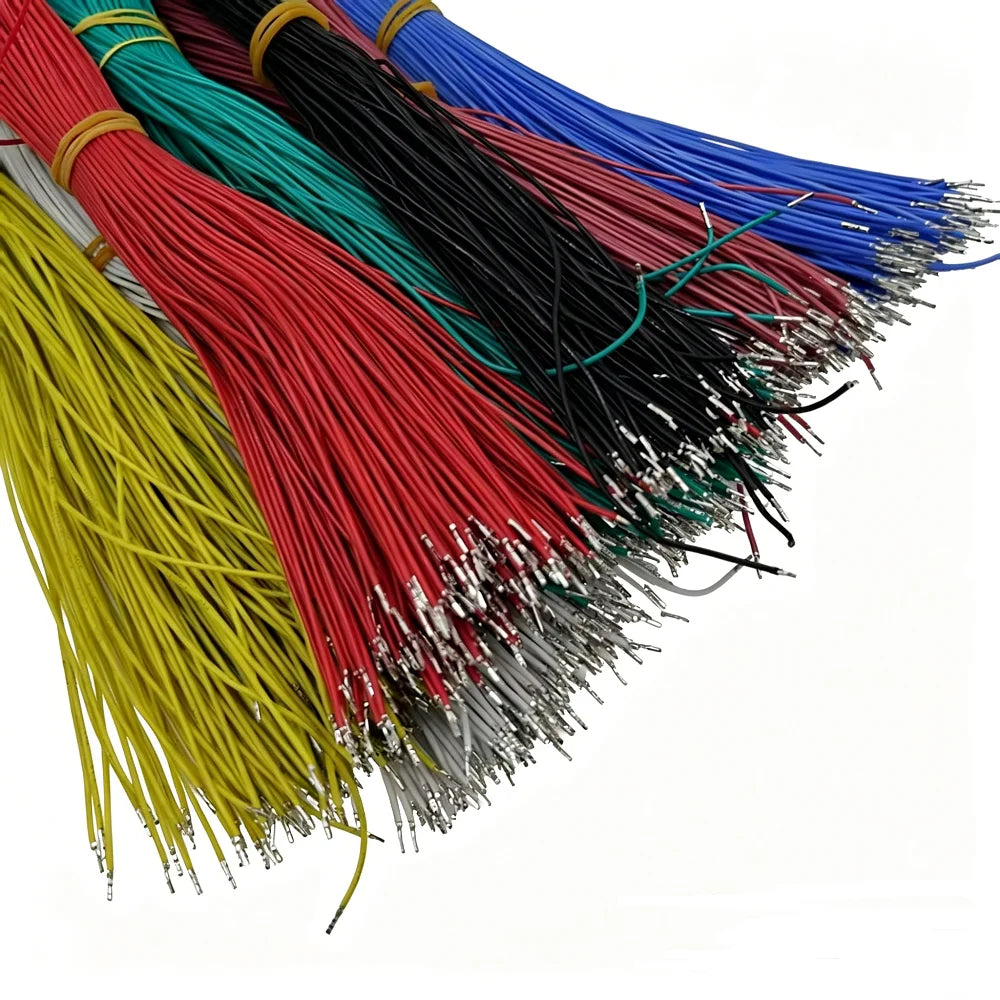100pcs GH1.25 15/20/30cm Silicon 300V High Temperature Resist Soft Flexible Wire 3239-26AWG wt Latch Terminal Crimped Wire Cable
