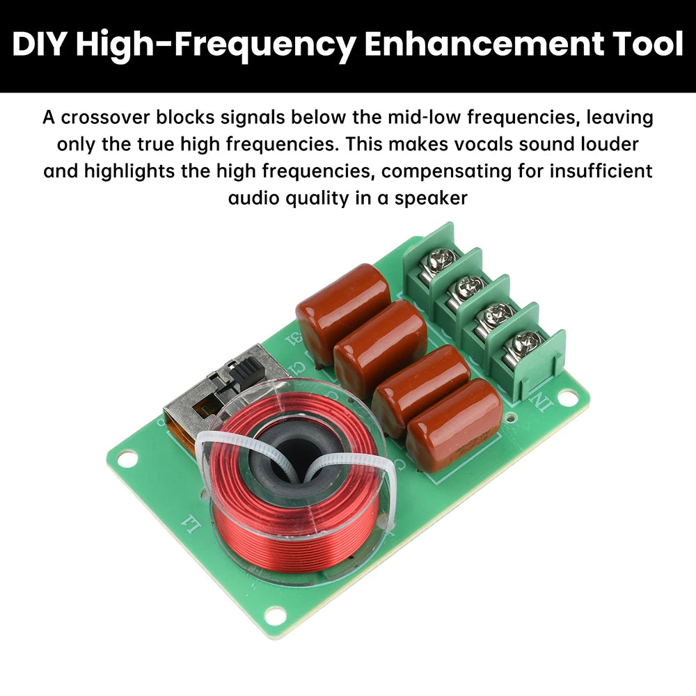 100W 3Way Hifi Tweeter Frequency Divider Treble Audio Crossover Filter Circuit Board Home Theate Car DIY Speakers Filters