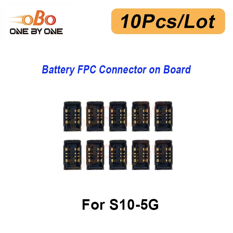 10Pcs Battery FPC Connector on Main Board Motherboard for Samsung S10 4G 5G Note 10 Plus Lite 20 Ultra Battery FPC Connector