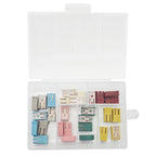 10/14/16/28Pcs MCASE Fuse 15A 20A 25A 30A 40A 50A 60A 32V Mini Slotted Automotive Shaped Cartridge Kit With Plastic Shell Box