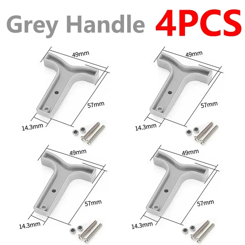 2Pairs（4PCS) High Current  Plugs 50A & 120A - Silver Plated Copper Connector Kit for Winch Motor Wiring 12-36V