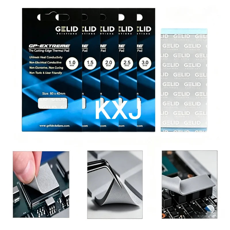 2PCS 2026 Hot GELID Thermal Pad CPU/GPU Graphics Motherboard Silicone Grease Pad Heat Dissipation Silicone Pad