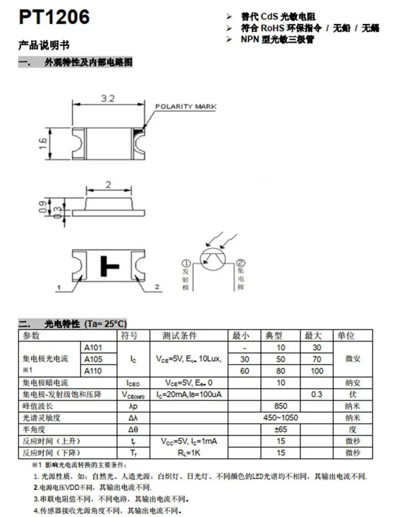 20PCS 1206 0805 0603 940nm IR Receive Head Infrared Emitting Transmit Diode Sensor Photodiode SMD Infrared LED