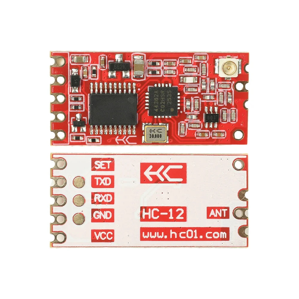 Si4438 Chip Hc 12 V4 0 Wireless Serial Port Module 100mw High Power 254 Channels Half Duplex Wireless Communication Module