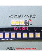 1000pcs 2835 3528 repair LED LCD TV backlight beads MX SEOUL JF 1W-2W 3V 6V cold white light commonly used