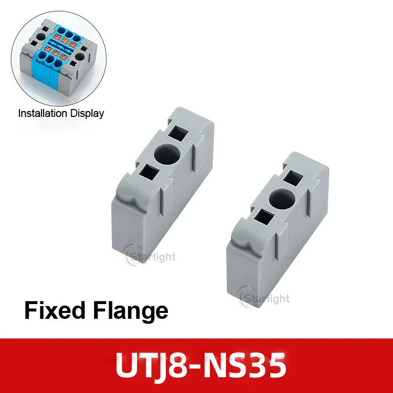 Distribution block PTFIX2.5mm² Wire Electrical Cable Connectors Plug-in Terminal Block  Splitter DIN-Rail Mounting Junction Box
