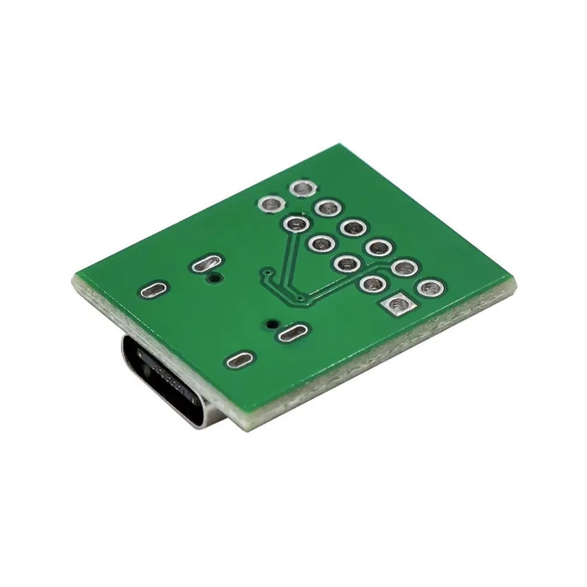 USB TYPE-C Adapter Board 2.54MM CC1 CC2 5.1K Pull Down Resistor Connection by Minwu Electronics