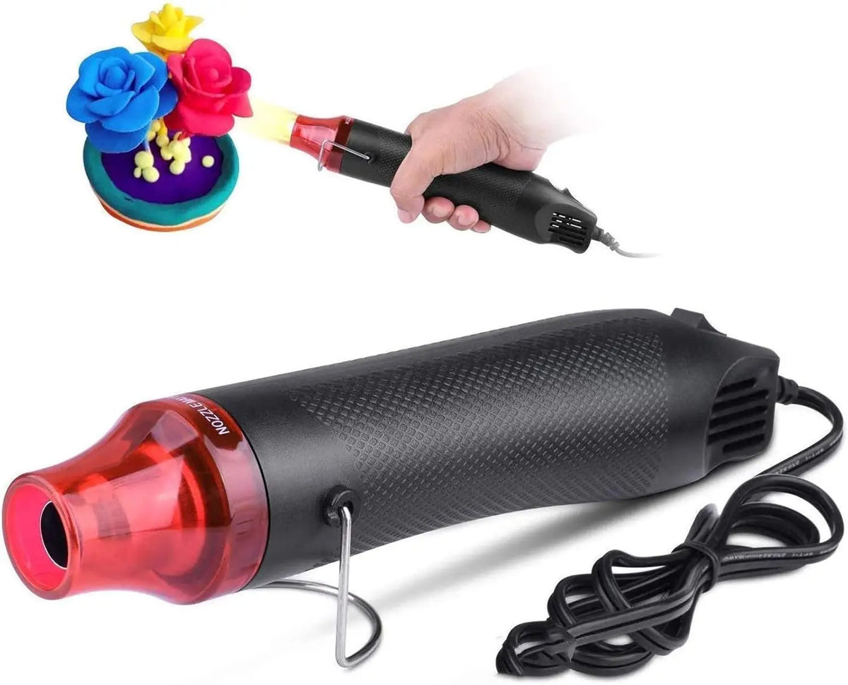 Mini Heat Gun Portable Mini Handheld Hot Air Gun for DIY Shrink Wrapping PVC Drying Paint Embossing, DIY Acrylic Resin Craft