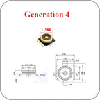 10Pcs/lot 1/3/4/5 Generation Antenna Seat U.FL-R-SMT RF Coaxial Contor SMD SMT Solder PCB Antenna Socket Jack