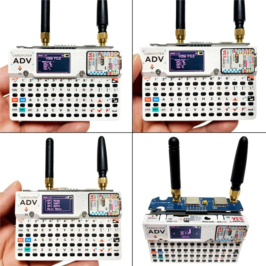(DT80) For M5Stack Cardputer ADV RF Module 2-in-1, NRF24 & CC1101 Dual-Band Board, Enhanced Antenna Stable 2.4G/433M Signal